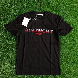 Givenchy Men Velvet Printed Black T-Shirt "S"